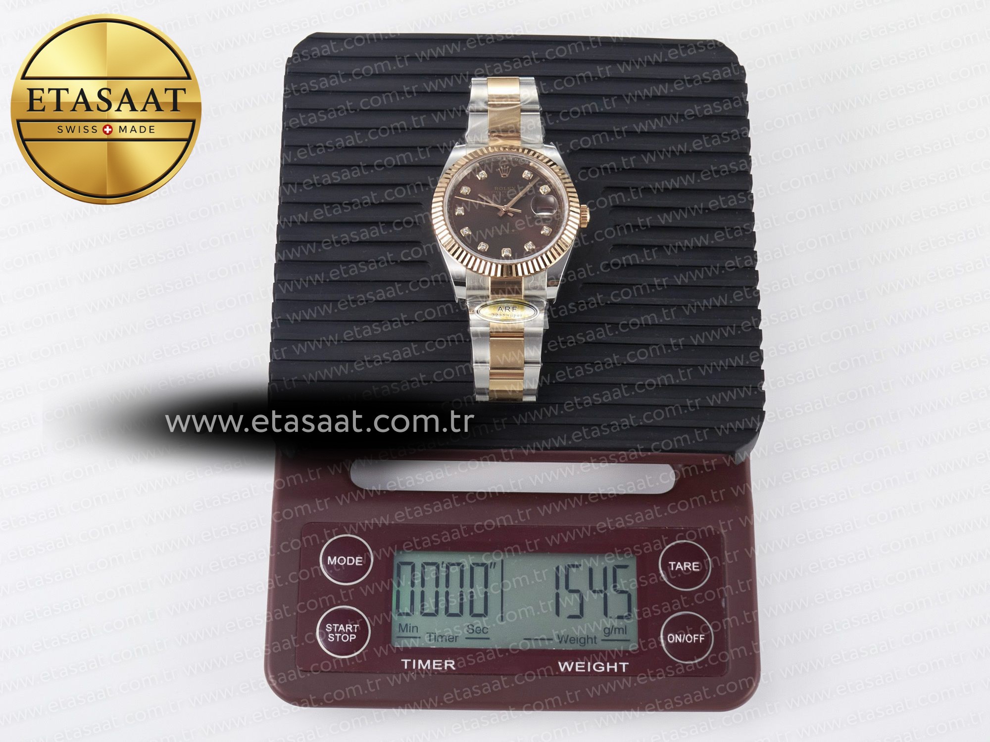DateJust 41 126331 ARF 1:1 Best Edition 904L Steel Brown Diamonds Dial on SS/RG Oyster Bracelet SH3235(Gain Weight) - Resim 35 Rolex DateJust 41 126331 ARF 1:1 Best Edition 904L Steel Brown Diamonds Dial on SS/RG Oyster Bracelet SH3235(Gain Weight) - Görsel 35