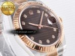 Rolex DateJust 41 126331 ARF 1:1 Best Edition 904L Steel Brown Diamonds Dial on SS/RG Oyster Bracelet SH3235(Gain Weight) - Görsel 5