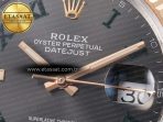 Rolex DateJust 41 126331 ARF 1:1 Best Edition 904L Steel Gray Dial Green Roman Marker on SS/RG Jubilee Bracelet SH3235(Gain Weight) - Görsel 10