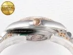 Rolex DateJust 41 126331 ARF 1:1 Best Edition 904L Steel Gray Dial Green Roman Marker on SS/RG Jubilee Bracelet SH3235（Gain Weight） - Görsel 15
