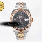 Rolex Datejust 41 126331 ARF Gri Kadran Yeşil Roma Ağır Eta Saat - Görsel 3 - 1:1 Süper Klon Saat