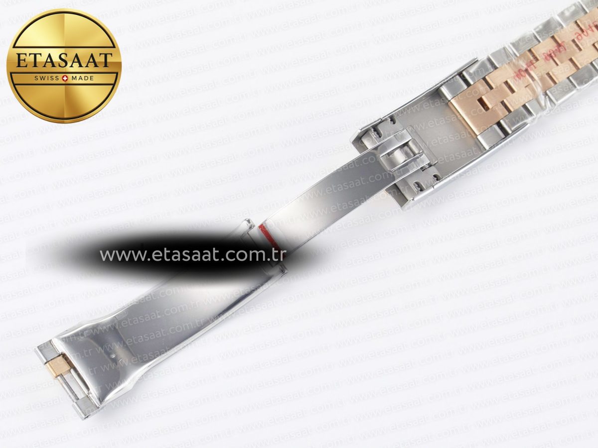 Rolex DateJust 41 126331 ARF 1:1 Best Edition 904L Steel Gray Dial Green Roman Marker on SS/RG Jubilee Bracelet SH3235（Gain Weight） - Görsel 31