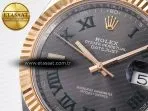 Rolex DateJust 41 126331 ARF 1:1 Best Edition 904L Steel Gray Dial Green Roman Marker on SS/RG Oyster Bracelet SH3235（Gain Weight） - Görsel 10
