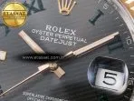 Rolex DateJust 41 126331 ARF 1:1 Best Edition 904L Steel Gray Dial Green Roman Marker on SS/RG Oyster Bracelet SH3235（Gain Weight） - Görsel 11