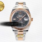 Rolex Datejust 41 126331 ARF Gri Kadran Yeşil Roma 11 Eta Saat - Görsel 3 - 1:1 Süper Klon Saat