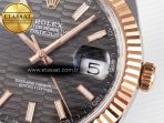 Rolex DateJust 41 126331 ARF 1:1 Best Edition 904L Steel Gray Textured Dial on SS/RG Jubilee Bracelet SH3235(Gain Weight) - Görsel 12