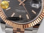 Rolex DateJust 41 126331 ARF 1:1 Best Edition 904L Steel Gray Textured Dial on SS/RG Jubilee Bracelet SH3235(Gain Weight) - Görsel 13