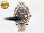 Rolex DateJust 41 126331 ARF 1:1 Best Edition 904L Steel Gray Textured Dial on SS/RG Jubilee Bracelet SH3235(Gain Weight) - Görsel 3