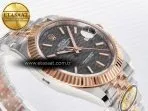 Rolex DateJust 41 126331 ARF 1:1 Best Edition 904L Steel Gray Textured Dial on SS/RG Jubilee Bracelet SH3235（Gain Weight） - Görsel 7