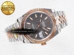 Rolex DateJust 41 126331 ARF 1:1 Best Edition 904L Steel Gray Textured Dial on SS/RG Jubilee Bracelet SH3235(Gain Weight) - Görsel 8