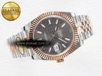 Rolex DateJust 41 126331 ARF 1:1 Best Edition 904L Steel Gray Textured Dial on SS/RG Jubilee Bracelet SH3235（Gain Weight） - Görsel 8
