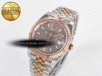 Rolex DateJust 41 126331 ARF 1:1 Best Edition 904L Steel RG Dial on SS/RG Jubilee Bracelet SH3235(Gain Weight)