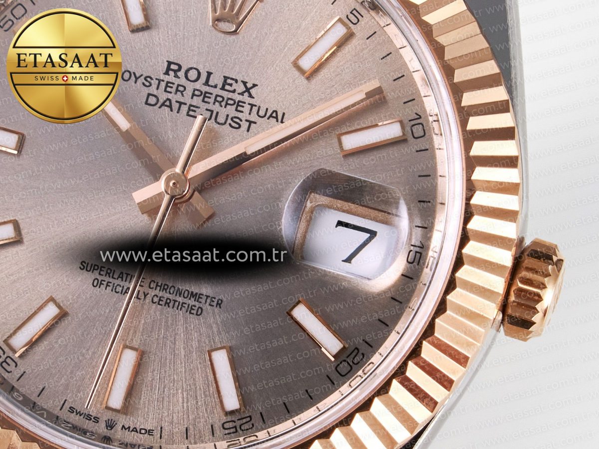 Rolex DateJust 41 126331 ARF 1:1 Best Edition 904L Steel RG Dial on SS/RG Jubilee Bracelet SH3235（Gain Weight） - Görsel 11