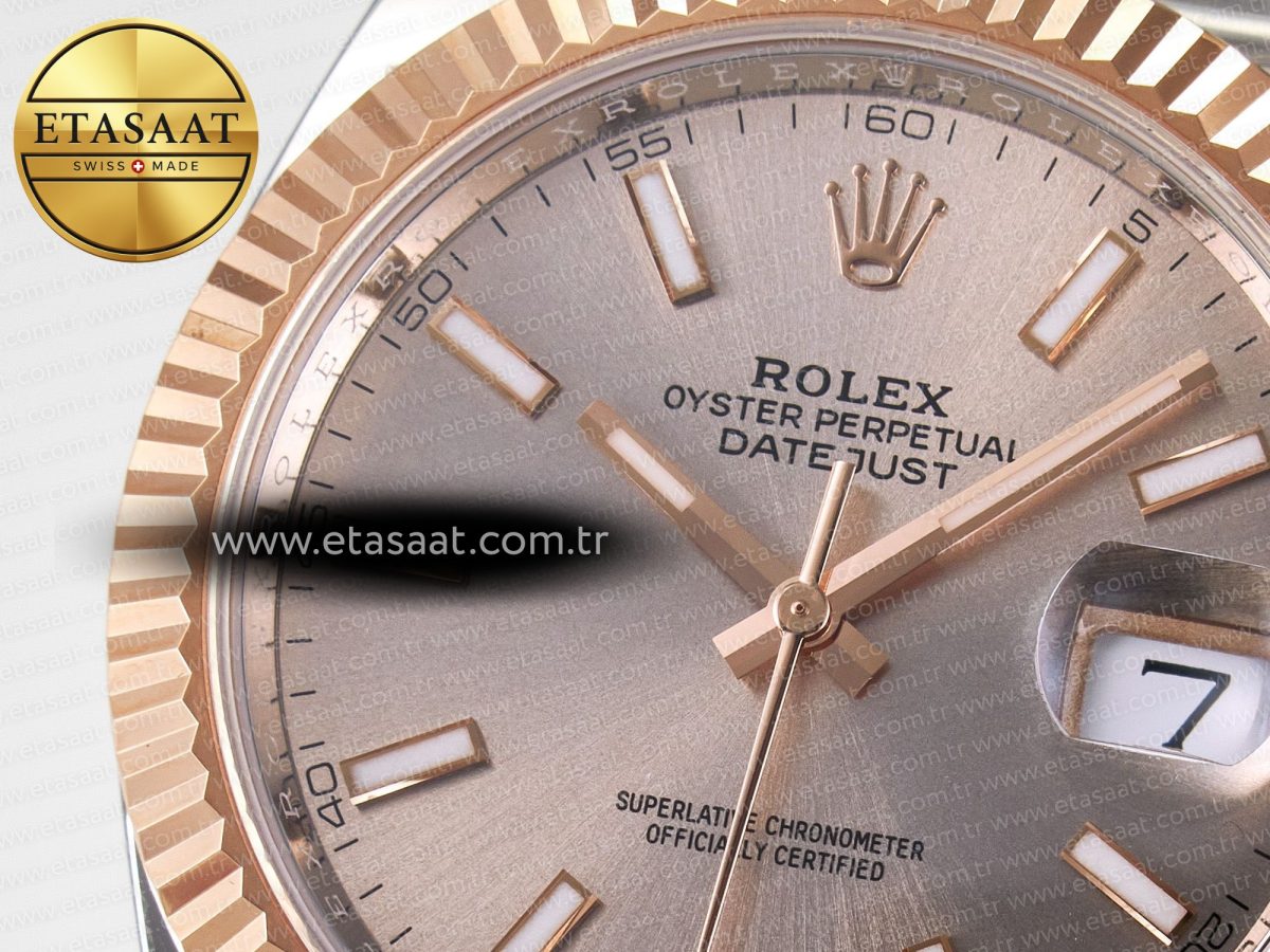 Rolex DateJust 41 126331 ARF 1:1 Best Edition 904L Steel RG Dial on SS/RG Jubilee Bracelet SH3235（Gain Weight） - Görsel 12