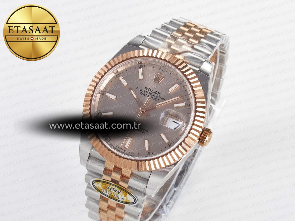Rolex DateJust 41 126331 ARF 1:1 Best Edition 904L Steel RG Dial on SS/RG Jubilee Bracelet SH3235（Gain Weight） - Görsel 2