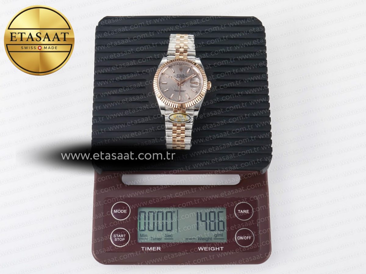 Rolex DateJust 41 126331 ARF 1:1 Best Edition 904L Steel RG Dial on SS/RG Jubilee Bracelet SH3235（Gain Weight） - Görsel 35