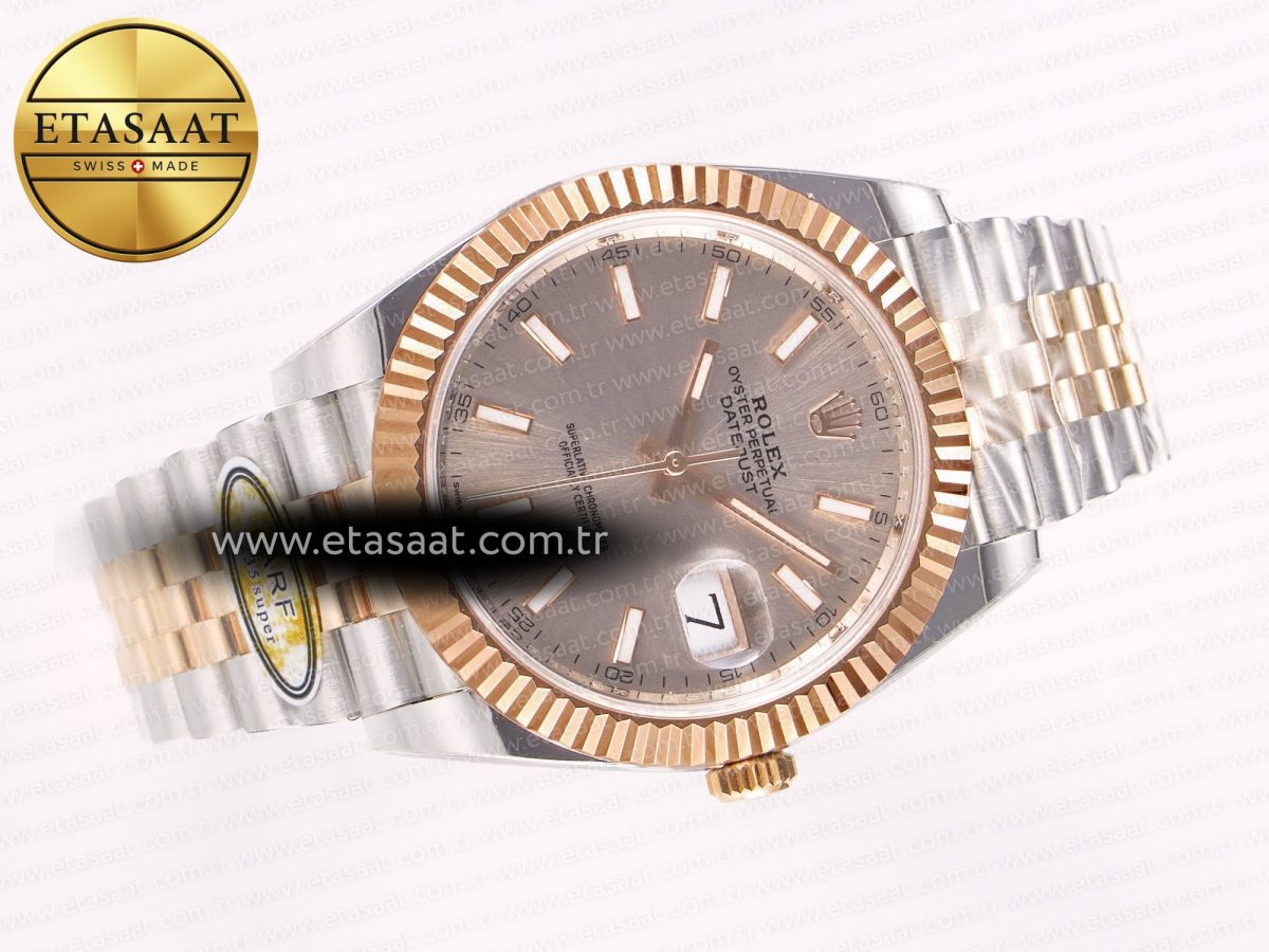 Rolex DateJust 41 126331 ARF 1:1 Best Edition 904L Steel RG Dial on SS/RG Jubilee Bracelet SH3235（Gain Weight） - Görsel 5