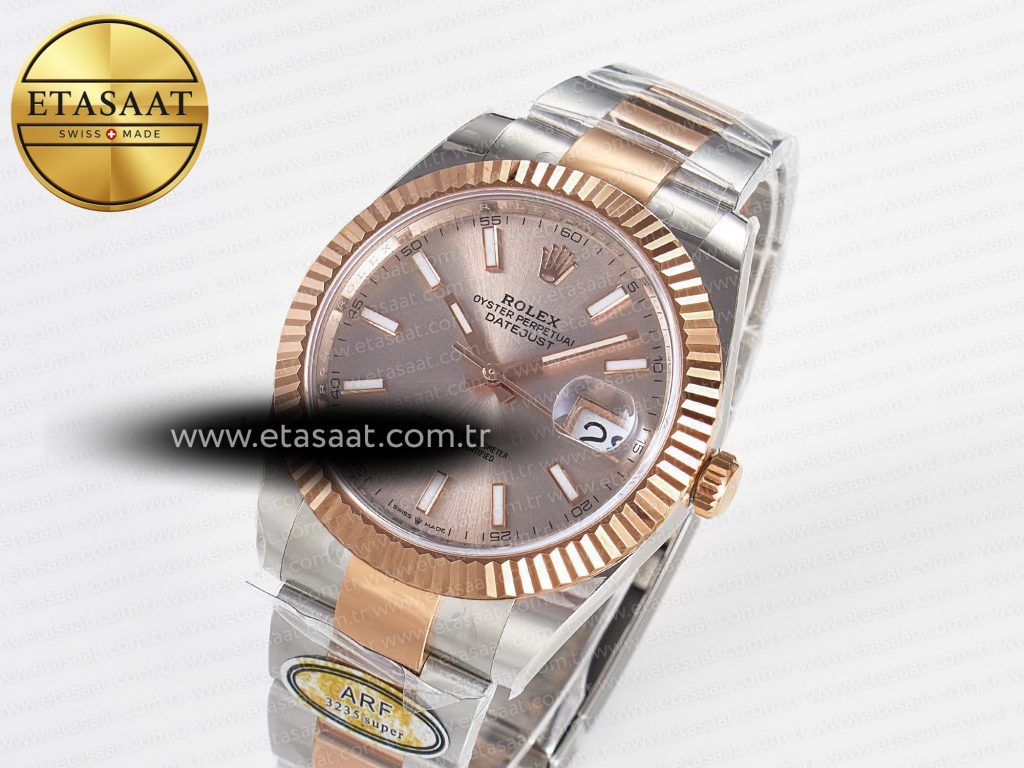 datejust 41 126331 arf 11 best edition 904l steel rg dial on ss rg oyster bracelet sh3235efbc88gain weightefbc891