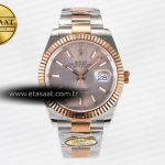 Rolex Datejust 126331 Çelik Pembe Altın Kadran SH3235 Eta Saat - Görsel 3 - 1:1 Süper Klon Saat
