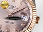 Rolex DateJust 41 126331 ARF 1:1 Best Edition 904L Steel RG Diamonds Dial on SS/RG Jubilee Bracelet SH3235（Gain Weight） - Görsel 12
