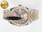 Rolex DateJust 41 126331 ARF 1:1 Best Edition 904L Steel RG Diamonds Dial on SS/RG Jubilee Bracelet SH3235（Gain Weight） - Görsel 9