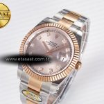 Rolex DateJust 41 126331 ARF 1:1 Best Edition 904L Steel RG Diamonds Dial on SS/RG Oyster Bracelet SH3235（Gain Weight）