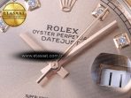 Rolex DateJust 41 126331 ARF 1:1 Best Edition 904L Steel RG Diamonds Dial on SS/RG Oyster Bracelet SH3235(Gain Weight) - Görsel 10