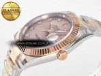 Rolex DateJust 41 126331 ARF 1:1 Best Edition 904L Steel RG Diamonds Dial on SS/RG Oyster Bracelet SH3235（Gain Weight） - Görsel 6