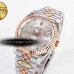 Rolex DateJust 41 126331 ARF 1:1 Best Edition 904L Steel Silver Dial on SS/RG Jubilee Bracelet SH3235（Gain Weight）