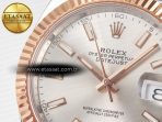Rolex DateJust 41 126331 ARF 1:1 Best Edition 904L Steel Silver Dial on SS/RG Jubilee Bracelet SH3235(Gain Weight) - Görsel 10