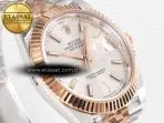 Rolex DateJust 41 126331 ARF 1:1 Best Edition 904L Steel Silver Dial on SS/RG Jubilee Bracelet SH3235（Gain Weight） - Görsel 5