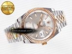 Rolex DateJust 41 126331 ARF 1:1 Best Edition 904L Steel Silver Dial on SS/RG Jubilee Bracelet SH3235(Gain Weight) - Görsel 8