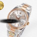 Rolex DateJust 41 126331 ARF 1:1 Best Edition 904L Steel Silver Dial on SS/RG Oyster Bracelet SH3235（Gain Weight）