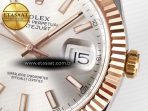Rolex DateJust 41 126331 ARF 1:1 Best Edition 904L Steel Silver Dial on SS/RG Oyster Bracelet SH3235(Gain Weight) - Görsel 12
