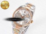 Rolex DateJust 41 126331 ARF 1:1 Best Edition 904L Steel Silver Dial on SS/RG Oyster Bracelet SH3235(Gain Weight) - Görsel 2