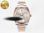 Rolex DateJust 41 126331 ARF 1:1 Best Edition 904L Steel Silver Dial on SS/RG Oyster Bracelet SH3235(Gain Weight) - Görsel 3