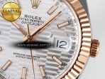 Rolex DateJust 41 126331 ARF 1:1 Best Edition 904L Steel Silver Textured Dial on SS/RG Oyster Bracelet SH3235（Gain Weight） - Görsel 12