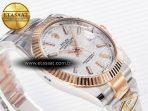 Rolex DateJust 41 126331 ARF 1:1 Best Edition 904L Steel Silver Textured Dial on SS/RG Oyster Bracelet SH3235（Gain Weight） - Görsel 7