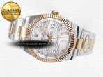 Rolex DateJust 41 126331 ARF 1:1 Best Edition 904L Steel Silver Textured Dial on SS/RG Oyster Bracelet SH3235（Gain Weight） - Görsel 9