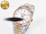 Rolex DateJust 41 126331 ARF 1:1 Best Edition 904L Steel White Dial on SS/RG Jubilee Bracelet SH3235(Gain Weight)