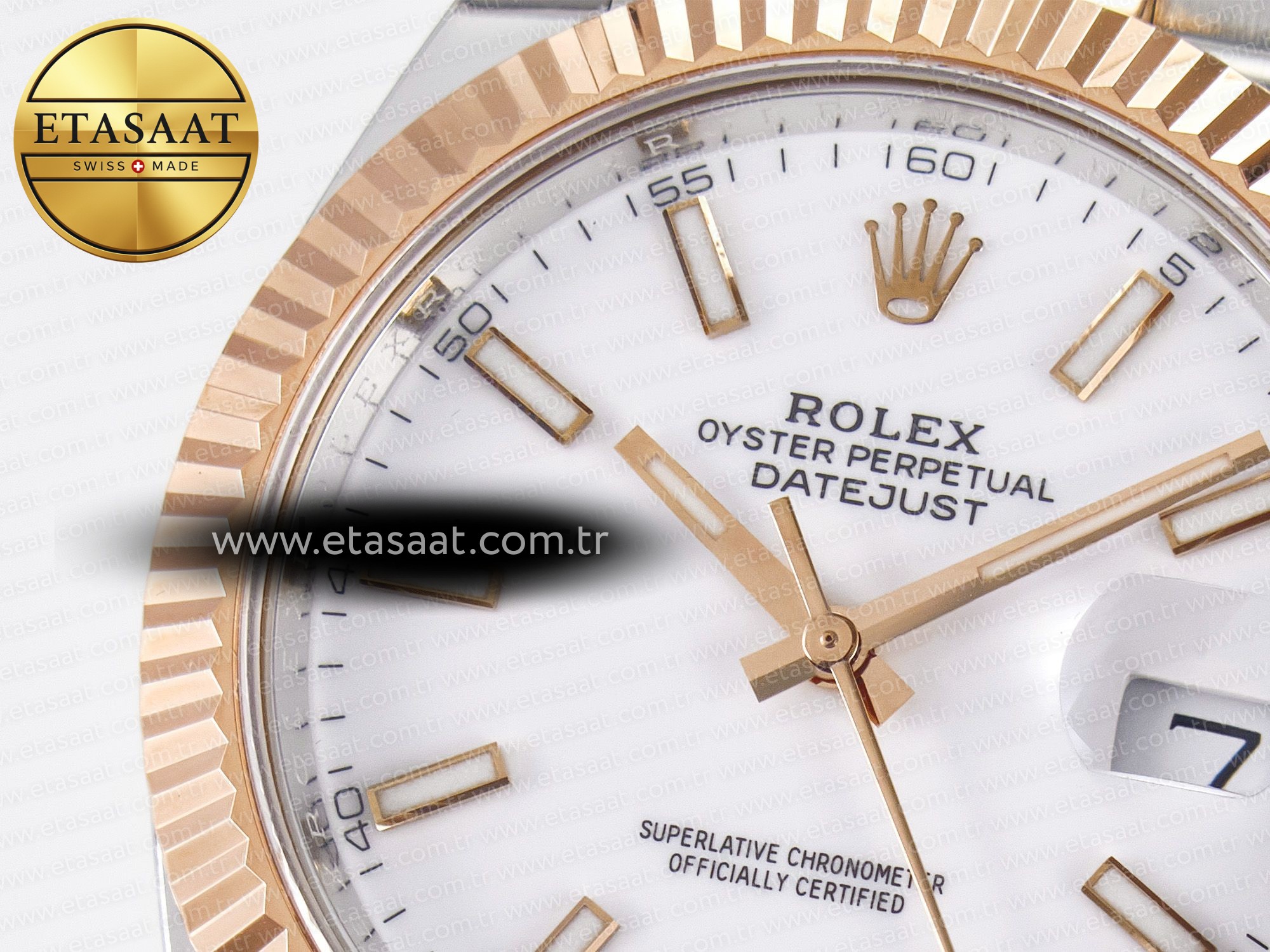 DateJust 41 126331 ARF 1:1 Best Edition 904L Steel White Dial on SS/RG Jubilee Bracelet SH3235(Gain Weight) - Resim 10 Rolex DateJust 41 126331 ARF 1:1 Best Edition 904L Steel White Dial on SS/RG Jubilee Bracelet SH3235(Gain Weight) - Görsel 10