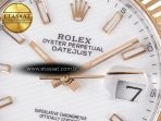 Rolex DateJust 41 126331 ARF 1:1 Best Edition 904L Steel White Dial on SS/RG Jubilee Bracelet SH3235(Gain Weight) - Görsel 11