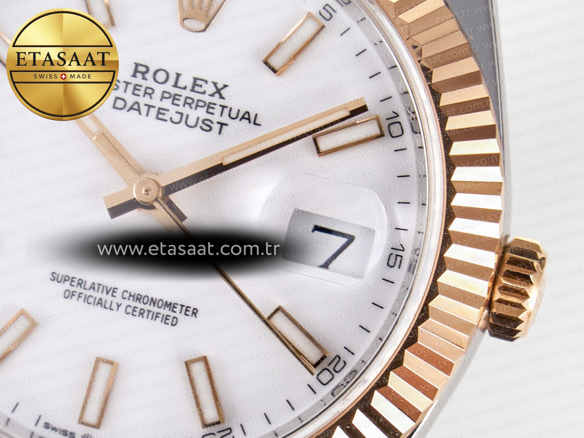 DateJust 41 126331 ARF 1:1 Best Edition 904L Steel White Dial on SS/RG Jubilee Bracelet SH3235(Gain Weight) - Resim 12 Rolex DateJust 41 126331 ARF 1:1 Best Edition 904L Steel White Dial on SS/RG Jubilee Bracelet SH3235(Gain Weight) - Görsel 12