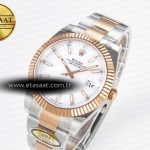 Rolex DateJust 41 126331 ARF 1:1 Best Edition 904L Steel White Dial on SS/RG Oyster Bracelet SH3235（Gain Weight）