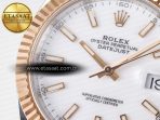 Rolex DateJust 41 126331 ARF 1:1 Best Edition 904L Steel White Dial on SS/RG Oyster Bracelet SH3235(Gain Weight) - Görsel 10