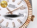 Rolex DateJust 41 126331 ARF 1:1 Best Edition 904L Steel White Dial on SS/RG Oyster Bracelet SH3235(Gain Weight) - Görsel 12