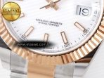 Rolex DateJust 41 126331 ARF 1:1 Best Edition 904L Steel White Dial on SS/RG Oyster Bracelet SH3235(Gain Weight) - Görsel 13
