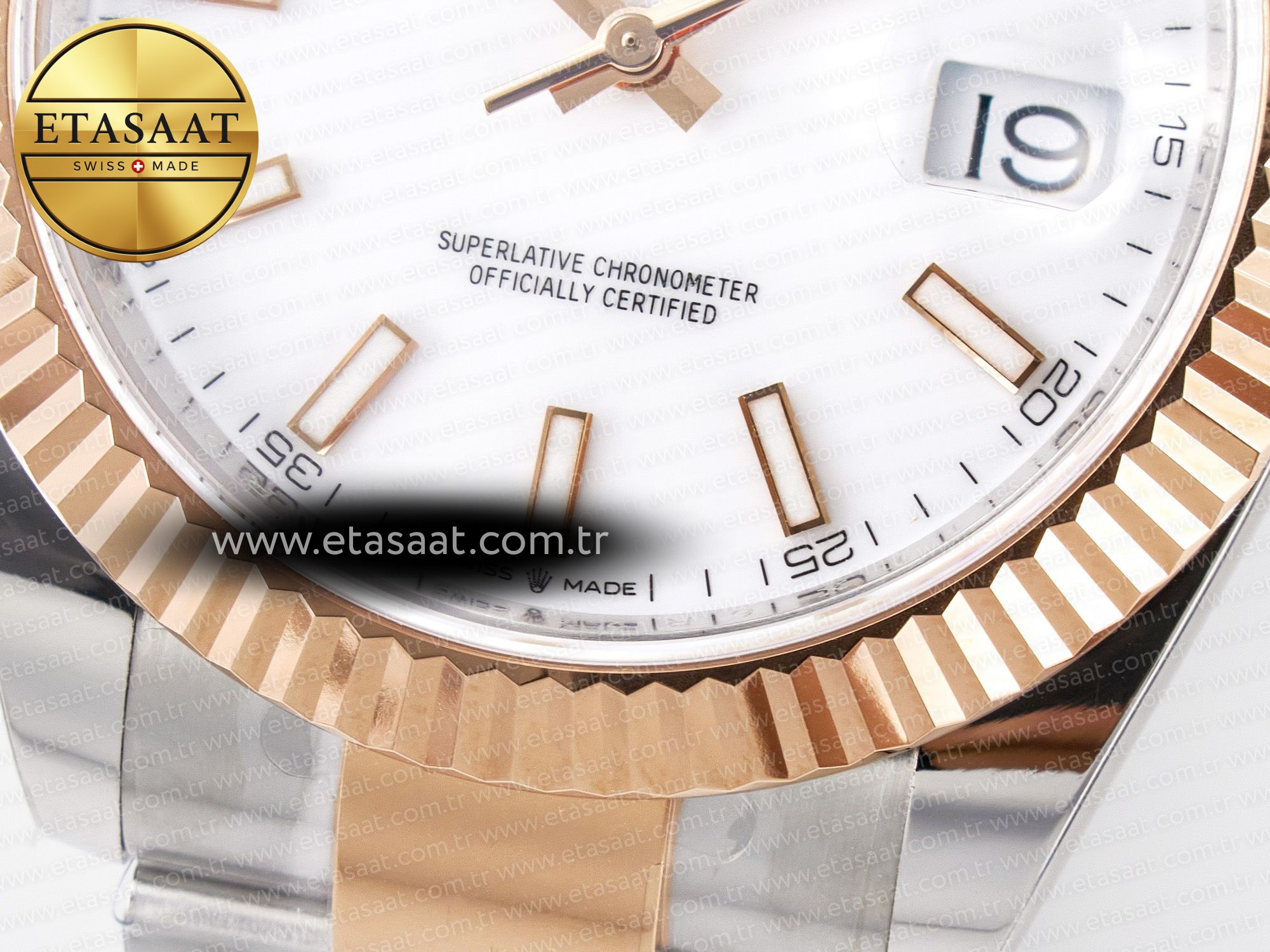DateJust 41 126331 ARF 1:1 Best Edition 904L Steel White Dial on SS/RG Oyster Bracelet SH3235(Gain Weight) - Resim 13 Rolex DateJust 41 126331 ARF 1:1 Best Edition 904L Steel White Dial on SS/RG Oyster Bracelet SH3235(Gain Weight) - Görsel 13