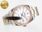 Rolex DateJust 41 126331 ARF 1:1 Best Edition 904L Steel White Dial on SS/RG Oyster Bracelet SH3235(Gain Weight) - Görsel 8