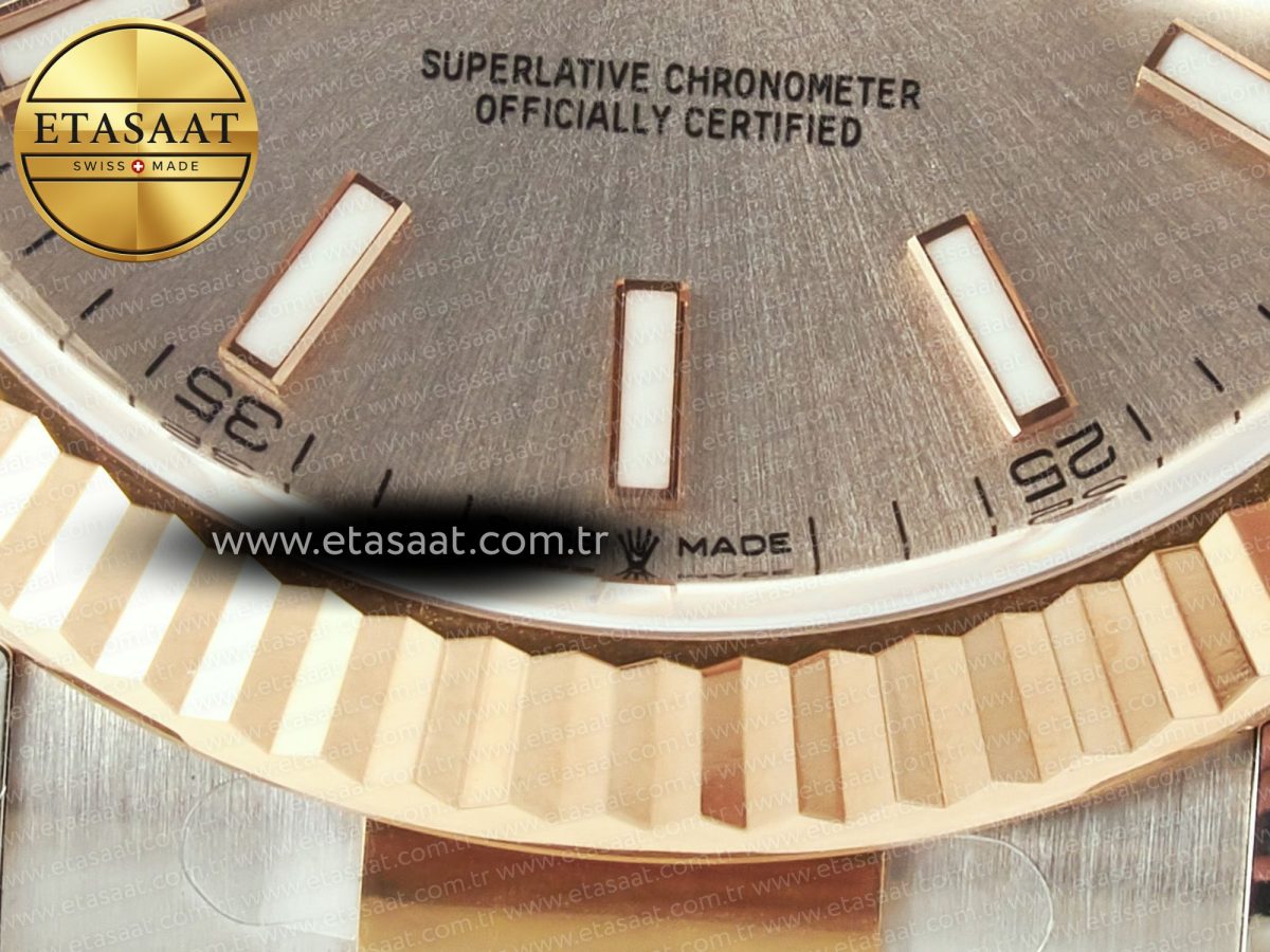 Rolex DateJust 41 126331 Clean 904L SS/RG 1:1 Best Edition Champagne Dial on Oyster Bracelet VR3235 - Görsel 12